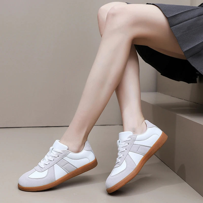 Women’s Casual Breathable Walking Sneakers – Flat Gym Shoes