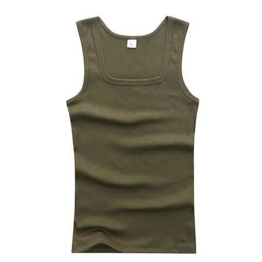 2024 Men’s Cotton Tank Top – Sleeveless Sports Vest, Quick Drying