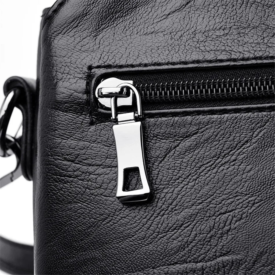 حقيبة كتف وحقيبة كروس فاخرة للنساء مصنوعة من جلد البولي يوريثان