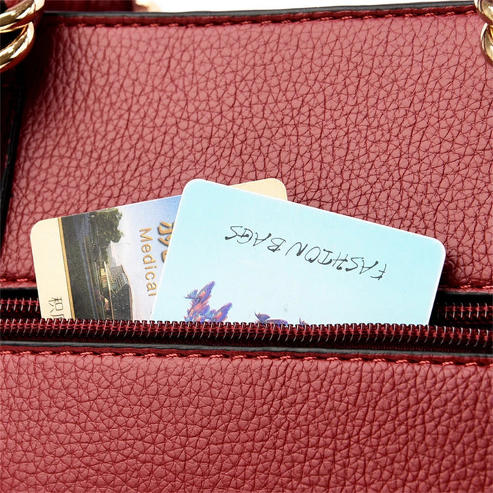 Luxury Women’s PU Leather Shoulder Bag – Designer Messenger Handbag