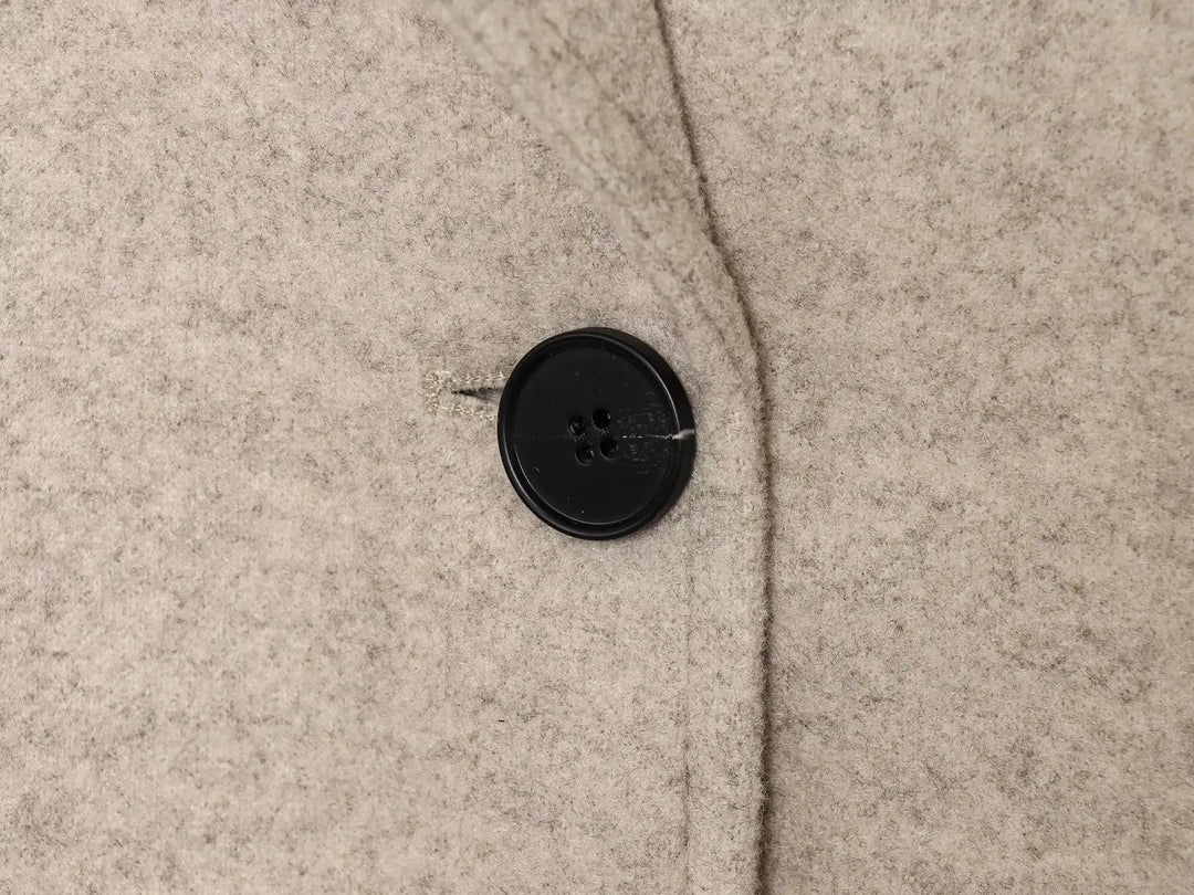 Women’s Double-Breasted Jacket – Elegant Lapel Coat for Autumn & Winter 2025