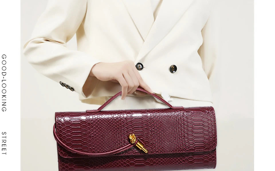 حقيبة يد نسائية جلدية أنيقة وحقيبة سهرة – حقيبة كروس بودي وحقيبة كتف