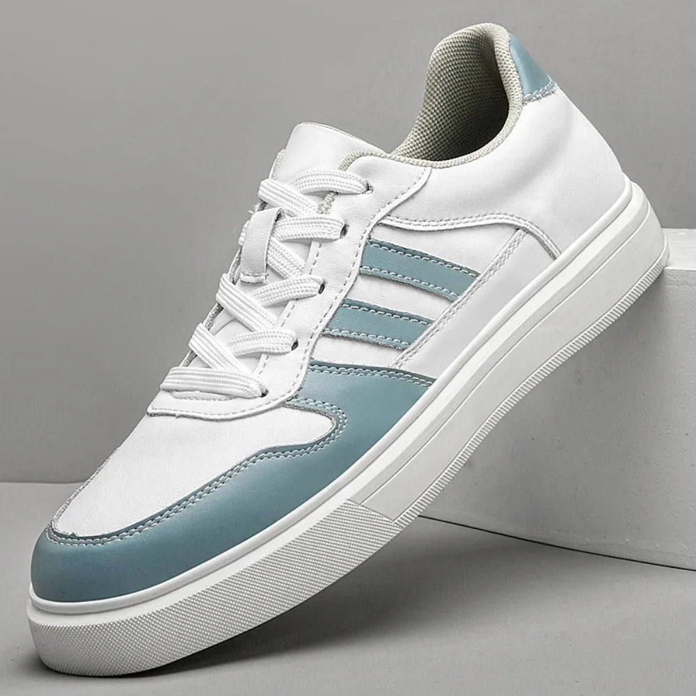 Shoes for Men Four Season Vulcanized Footwear Non-slip Casual Sneakers Fashion New Leather Round Toe Walking shoes tenis jeans