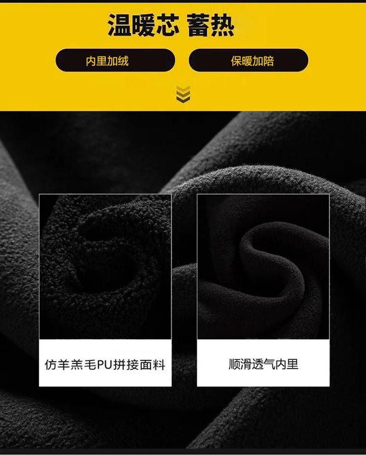 Men’s Warm Polar Fleece Jacket – Casual Outdoor Winter Coat