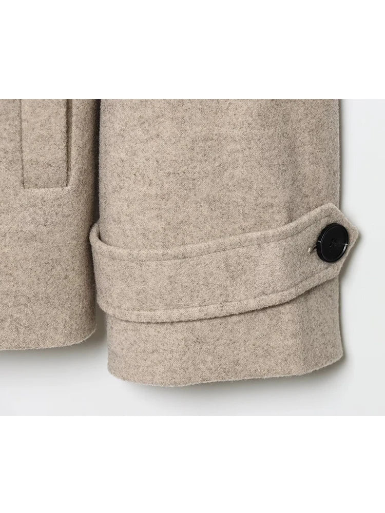 Women’s Double-Breasted Jacket – Elegant Lapel Coat for Autumn & Winter 2025