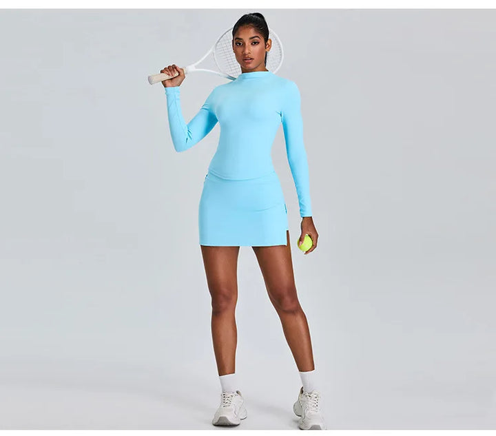 Yoga Shirts For Women Long Sleeve Fitness Long Sleeve Running Gym Clothes Workout Dry Fit Breathable High Elastic Sports Top