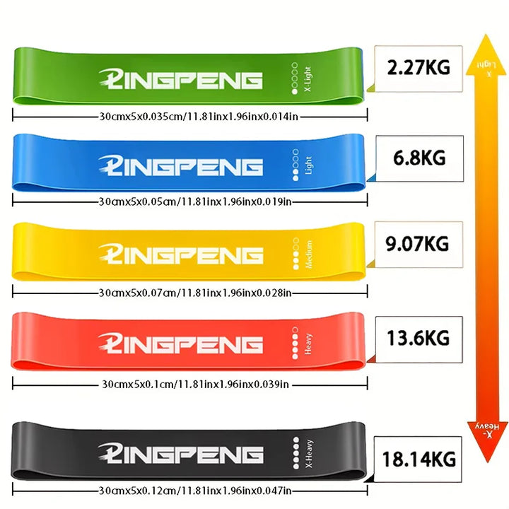 BodyBoost™ 5-Tension Exercise Bands – Full Body Workout