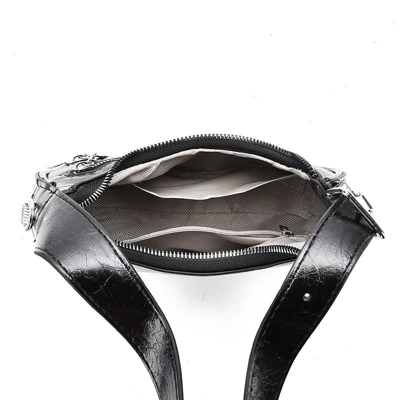Women’s PU Leather Crossbody Bag – Vintage Hobo Clutch Handbag
