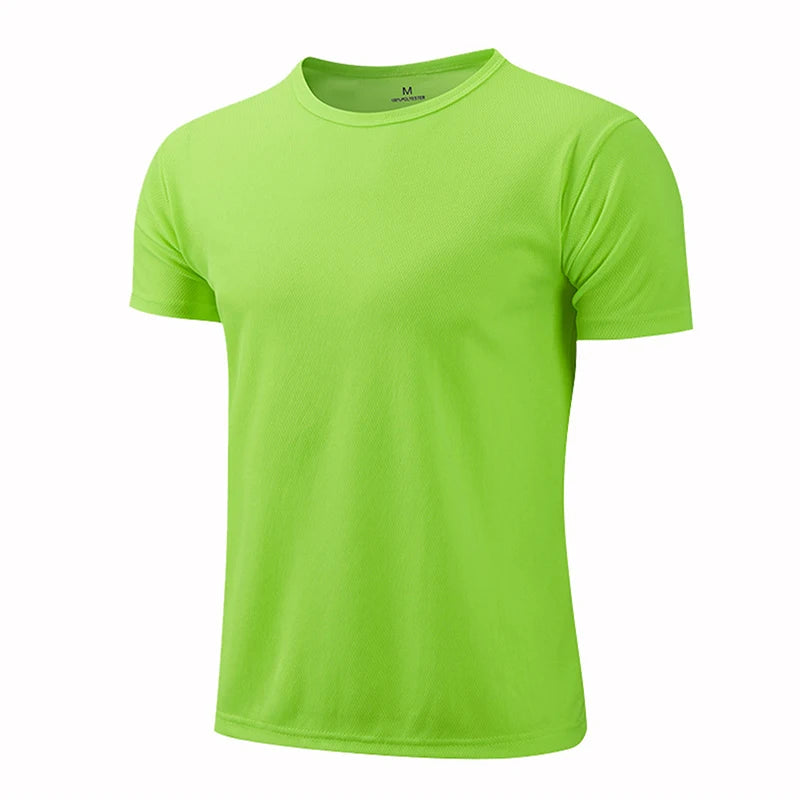 2025 Running Shirts Soccer Shirts Men's Jersey Sportswear Mens Jogging T-Shirts Quick Dry Compression Sport T-Shirt Fitness Gym