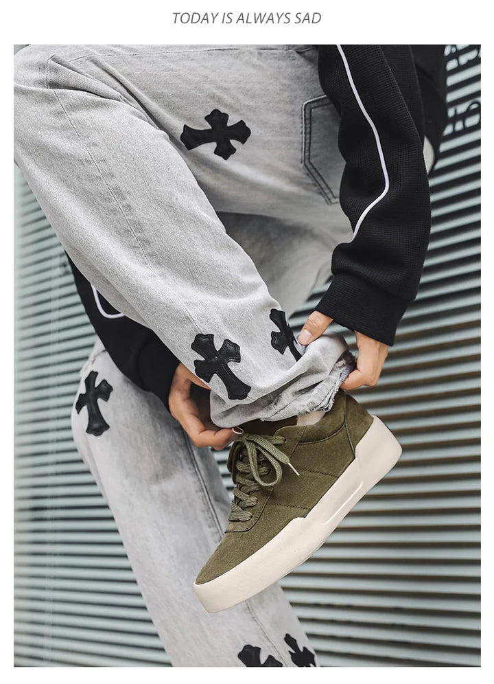 Fashion Flat Men's Footwear Autumn Men Casual Shoes Comfortable Breathable Anti Slip Sports Sneakers for Man Zapatillas Hombre