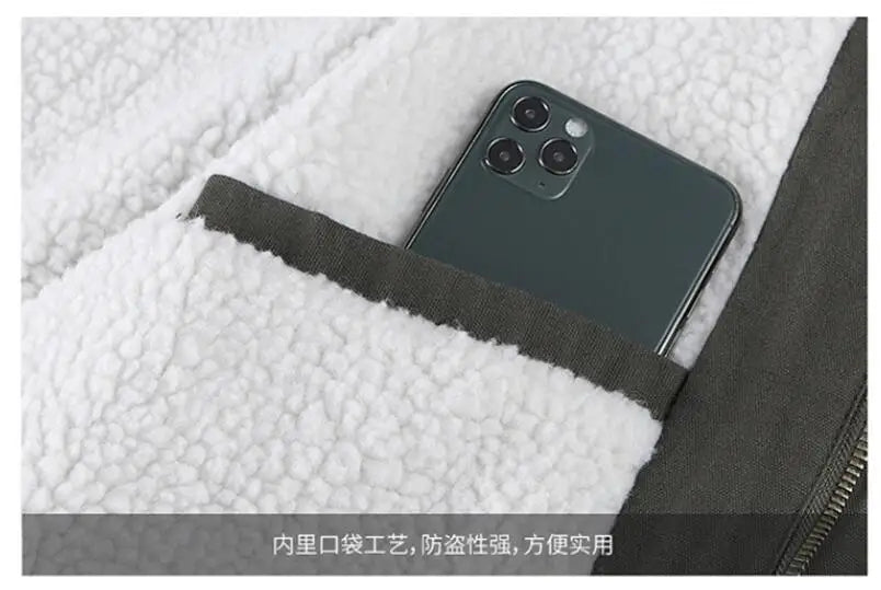 Men’s Hooded Winter Jacket – Warm Casual Fleece Bomber Parka, Up to 4XL