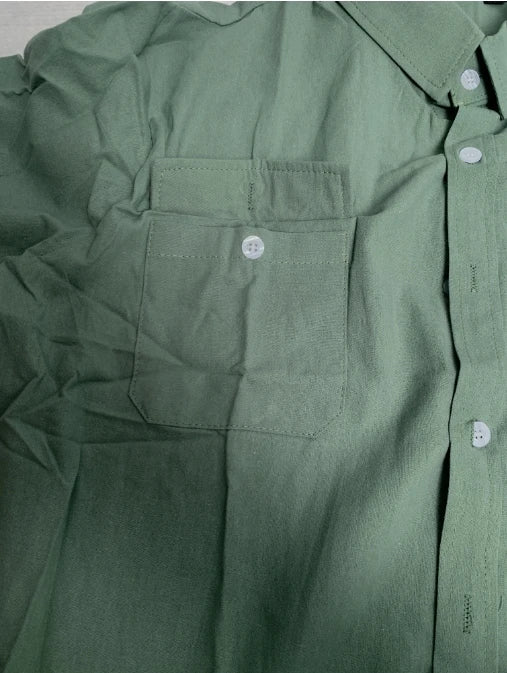 قميص كتان رجالي - تصميم أنيق مناسب للعمل غير الرسمي