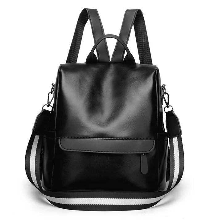 Women’s PU Leather Backpack – Fashion Daypack Shoulder Handbag