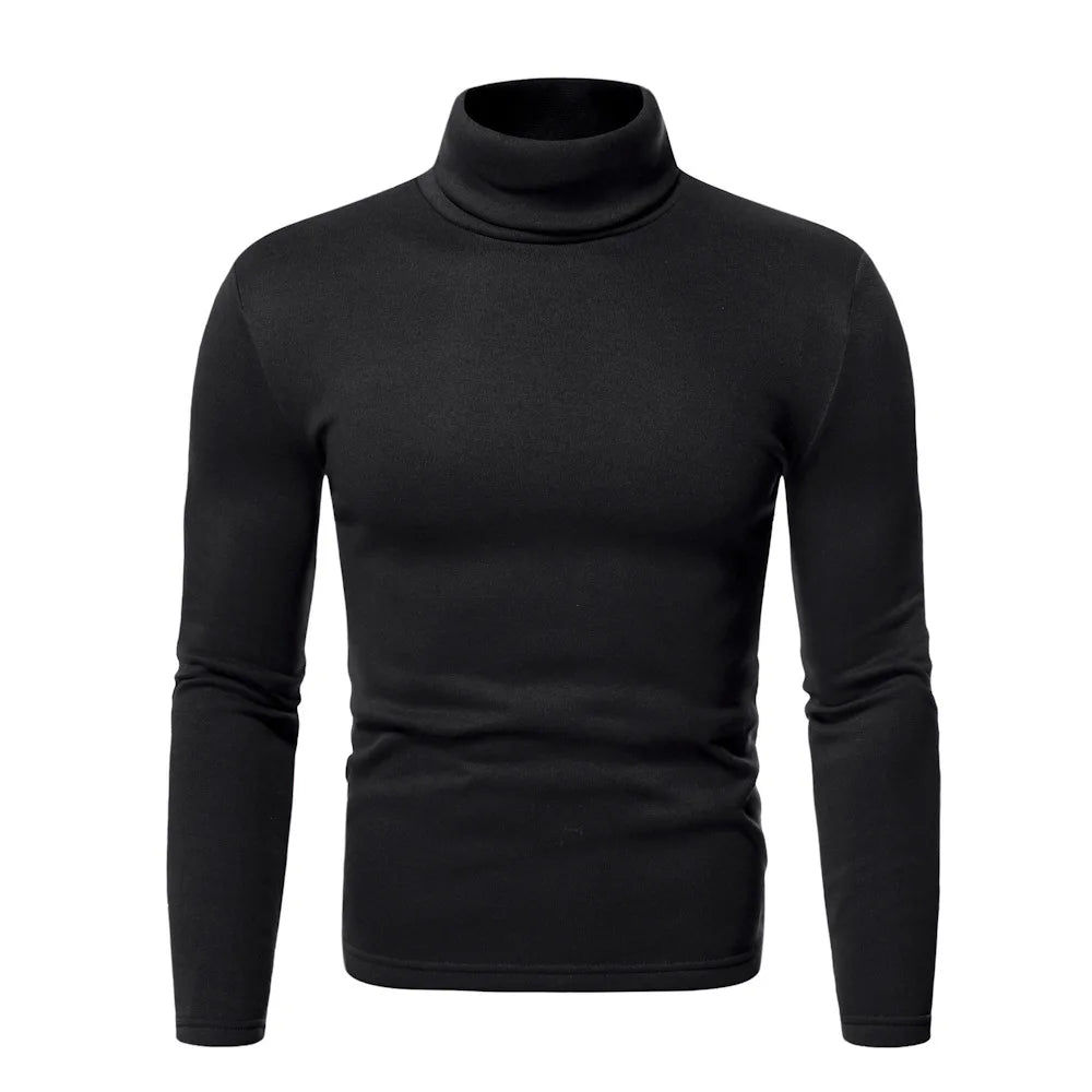 Men Turtleneck Sweater Design Long Sleeve Shirt top