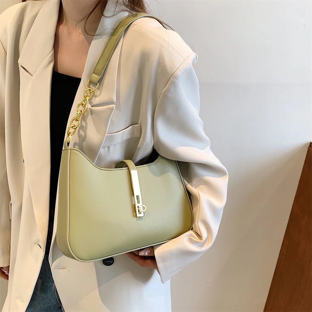 Luxury Designer Women’s Leather Handbag – Shoulder & Crossbody with Dual Straps