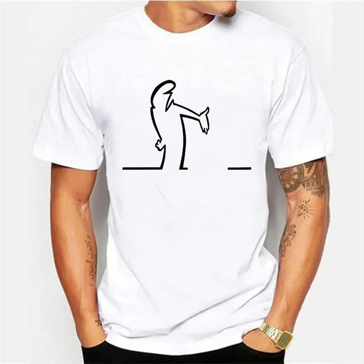 Men’s Funny Graphic T-Shirt – Premium Cotton Summer Tee