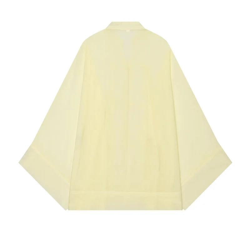 Women's Shirt 2026 New Fashion Summer Solid Color Oversize Rope Knot Detail Draped Shirt for Women Loose Chic Ladies Shirt Top