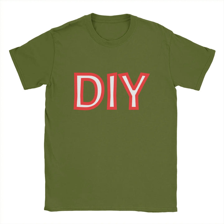 Men Women T-Shirts DIY Novelty Pure Cotton Tee Shirt Short Sleeve  T Shirts Round Collar Tops Plus Size Gift