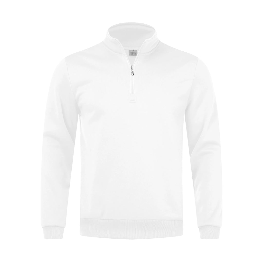Men Sweatshirts Fall Spring Thicker Half Zip Pullover Hoody Solid Color Turtleneck for Male Outdoor