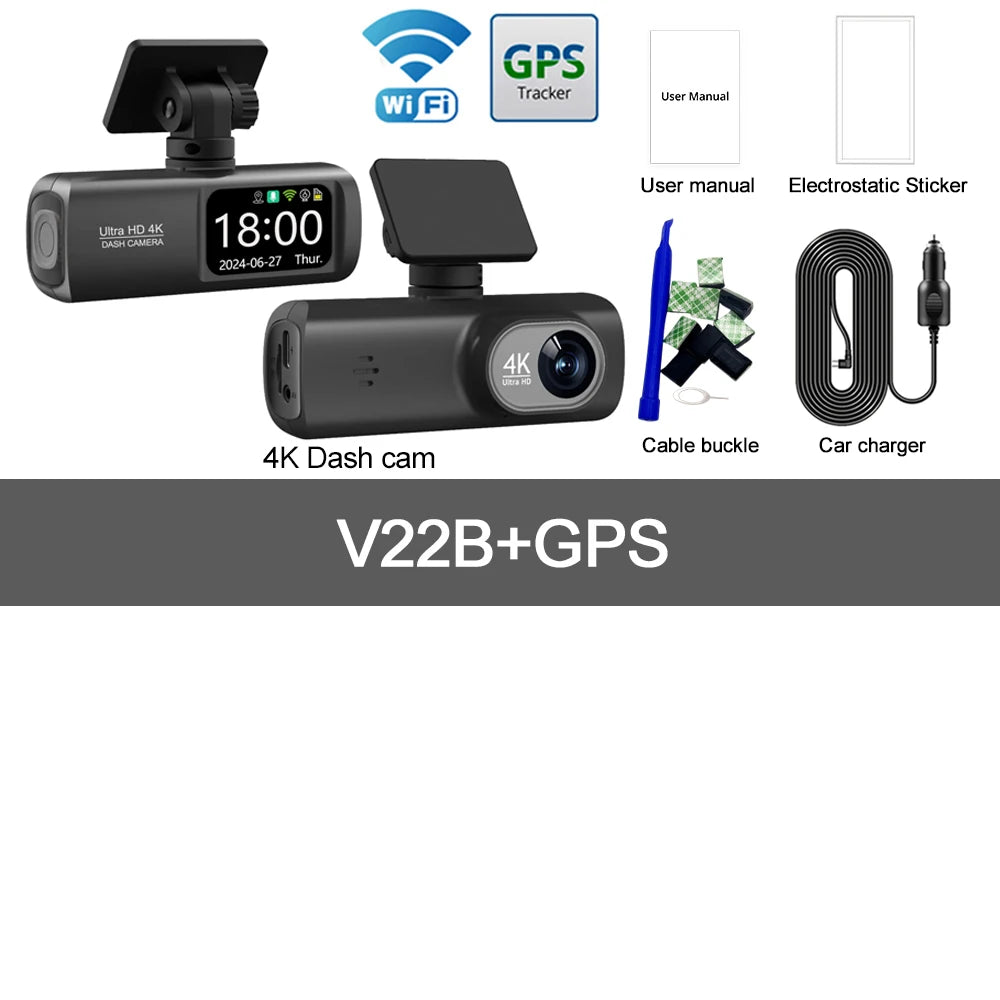 NightGuard™ 4K Dual-Dashcam, schwarze Box