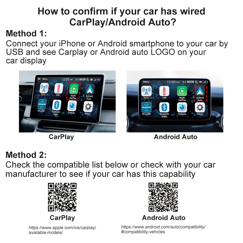 CarPlayX™ Wireless AI Box für Android Auto USB