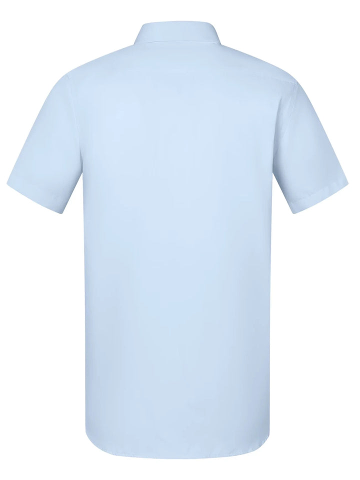 Men's short-sleeved shirts, suitable for business occasions, bridesmaid dresses, professional attire, uniforms, ID photos, etc.