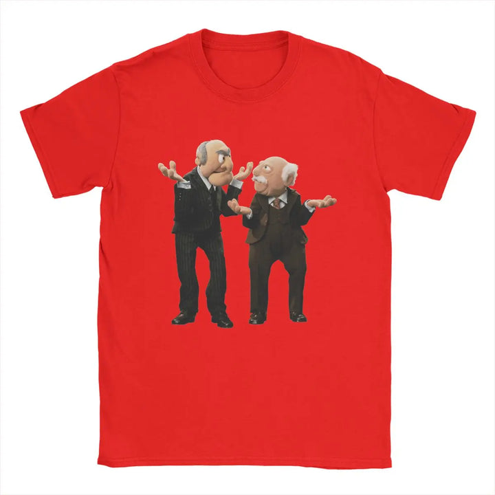 Statler And Waldorf Men's T Shirts Awesome Tee Shirt Short Sleeve O Neck T-Shirts Pure Cotton Party Clothes
