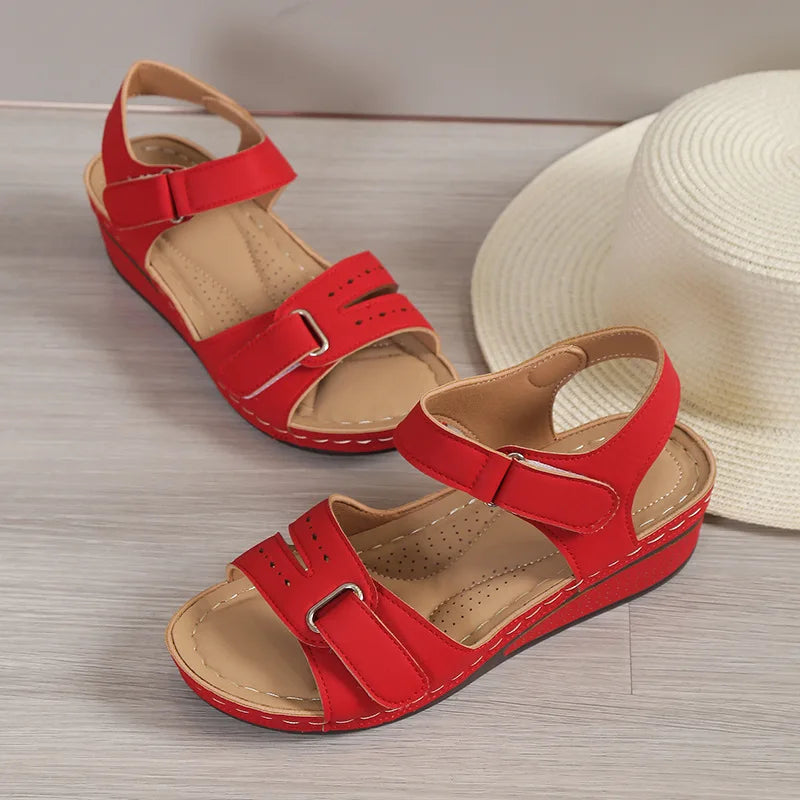 Women’s Summer Wedge Sandals – Soft Elegant Beach Shoes