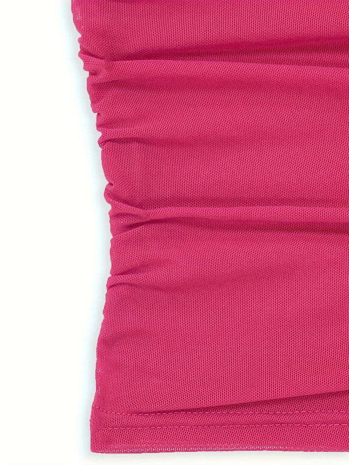 2025 Women’s Off-Shoulder Crop Top – Slim Fit Autumn/Winter Streetwear