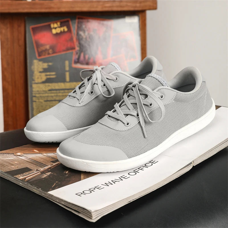New Minimalist Shoes for Men Wide Toe Barefoot Zero Drop Shoes Casual Breathable Mesh Lightweight Walking Sneakers Man