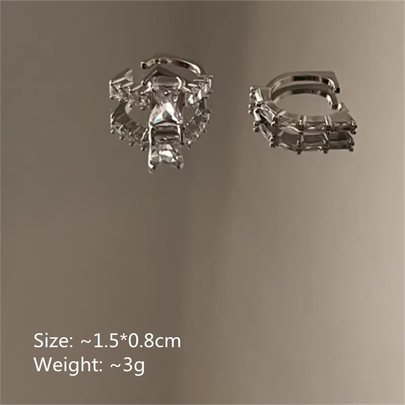 Women’s Crystal Ear Cuff – No Piercing Clip Earrings