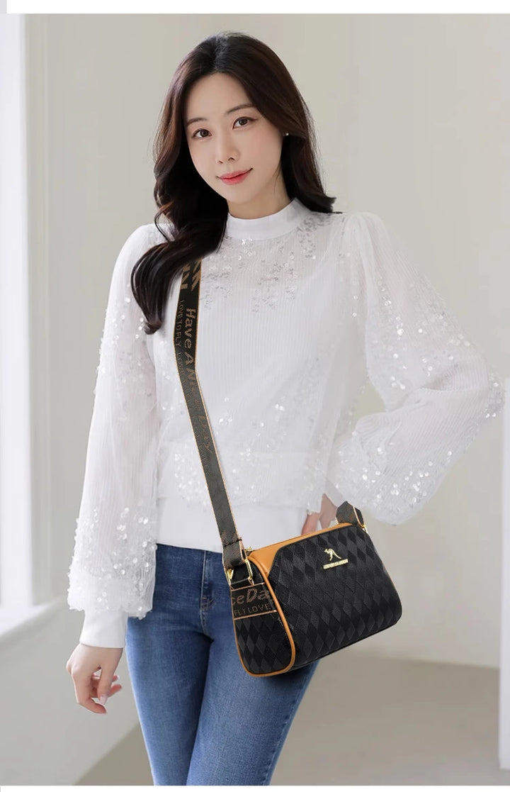 Women’s Shoulder Bag – Small Square Crossbody Satchel Purse