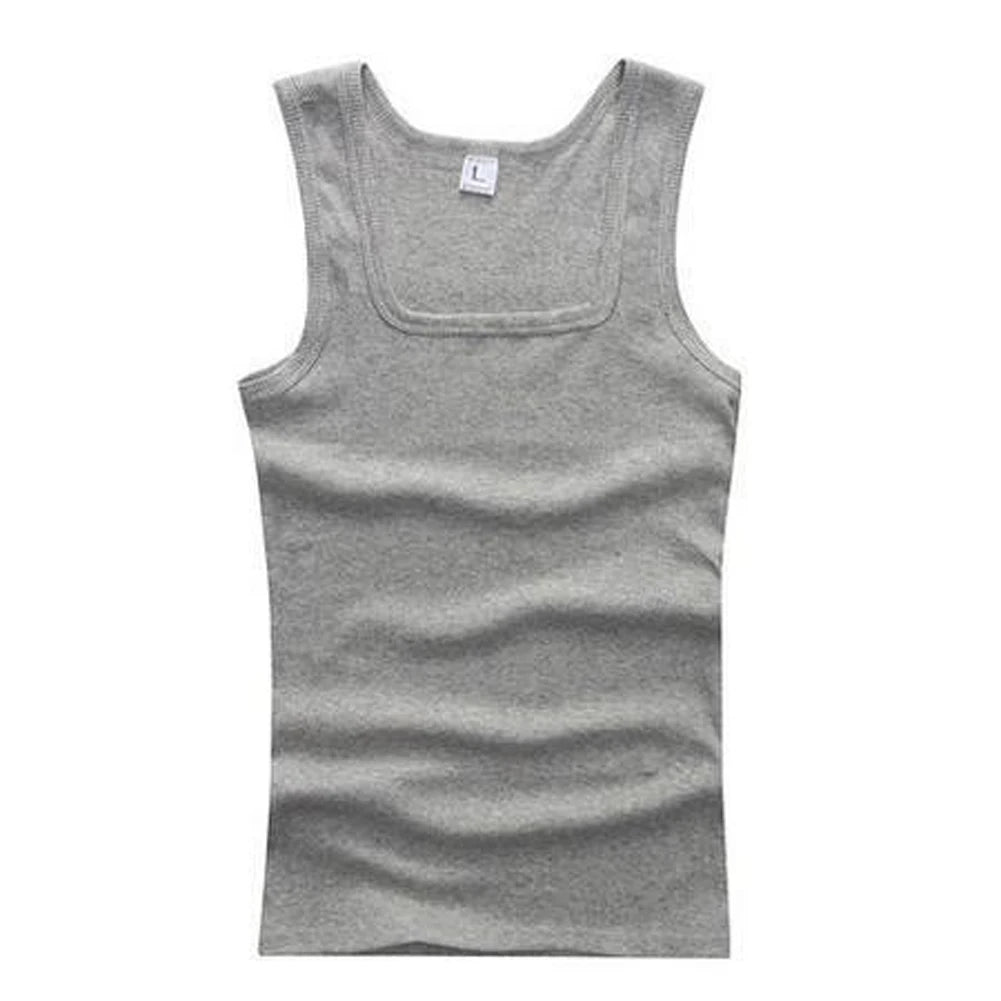 2024 Men’s Cotton Tank Top – Sleeveless Sports Vest, Quick Drying