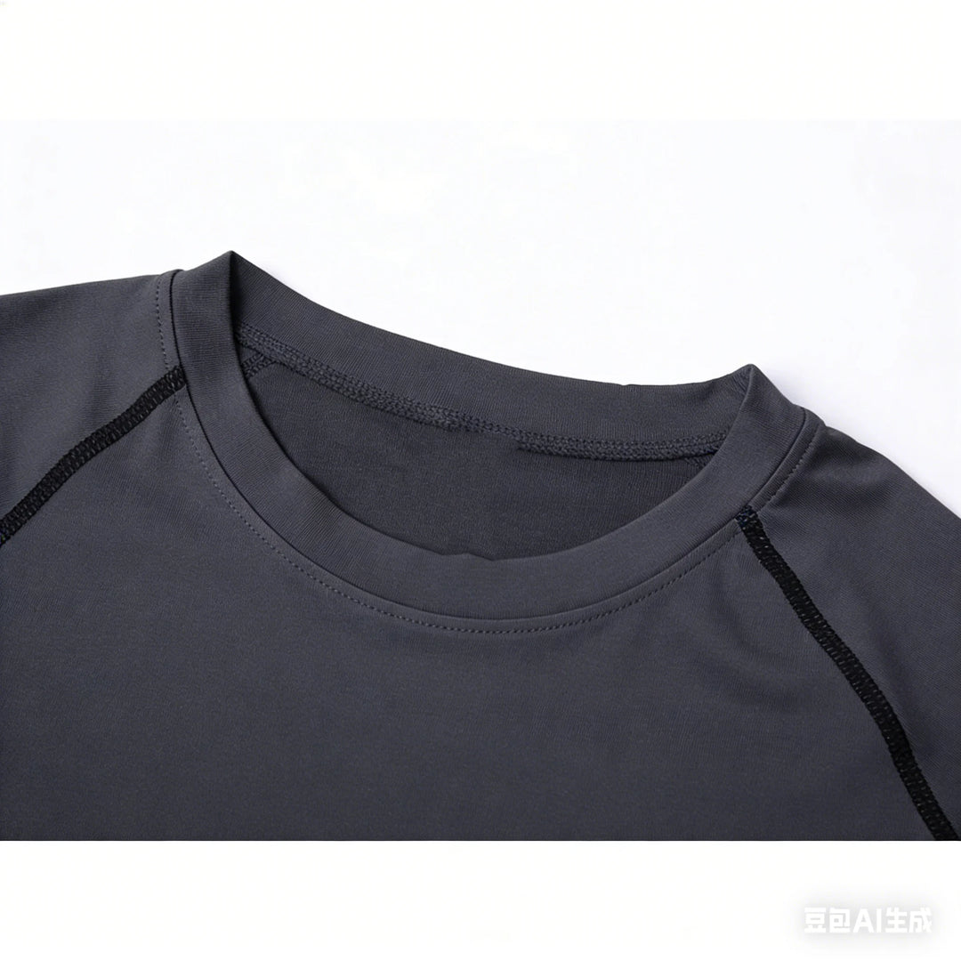 High Elasticity Compression Shirts for Men Gym Workout Quick Dry T-shirt Tops Breathable Training Running Sportswear Rash Guard
