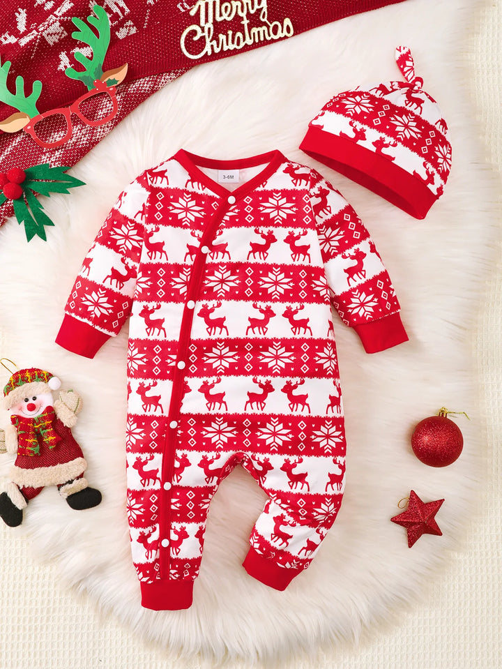 TinyBear™ Weicher Baby-Einteiler für Jungen – Modischer Winter-Strampler