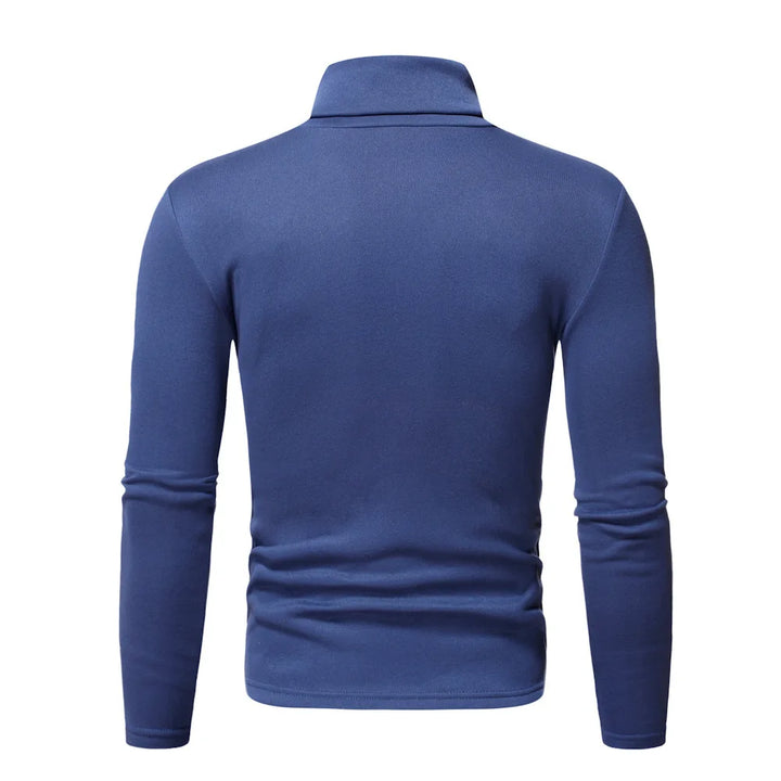 Men Turtleneck Sweater Design Long Sleeve Shirt top