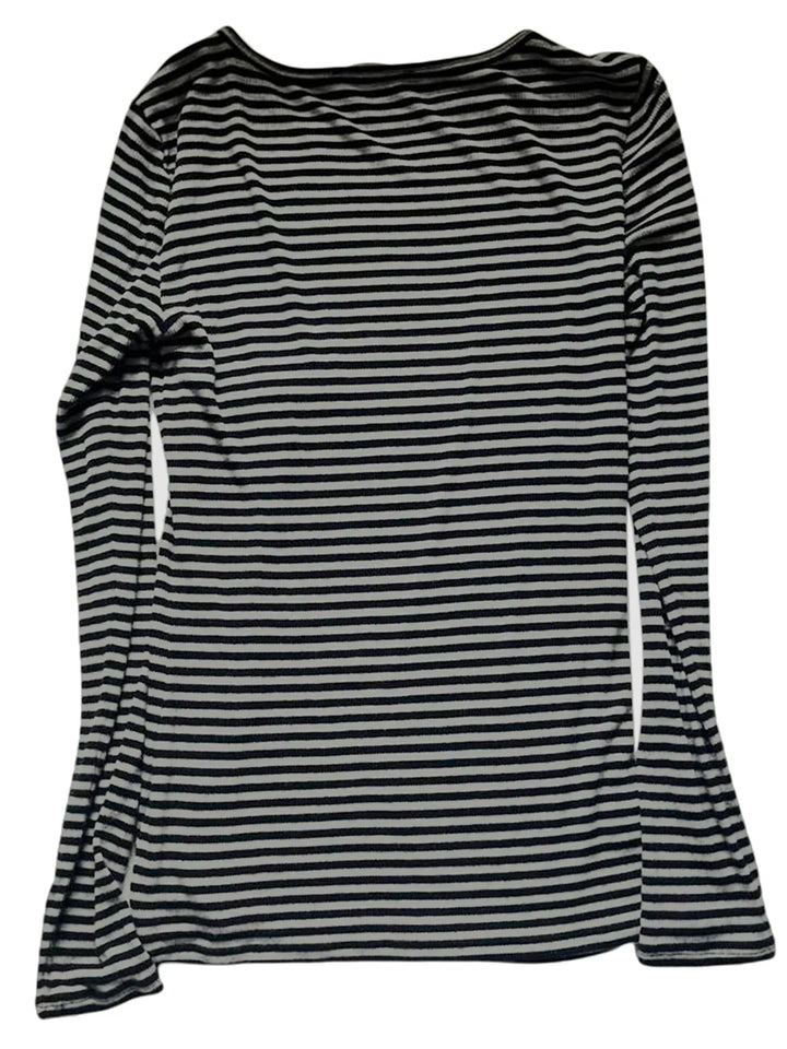 Long Sleeve Shirts for Women Fashion Casual Basic Crew Neck Striped Slim Fit T-shirt Going Out Blouses Y2K Vintage Tight Shirts