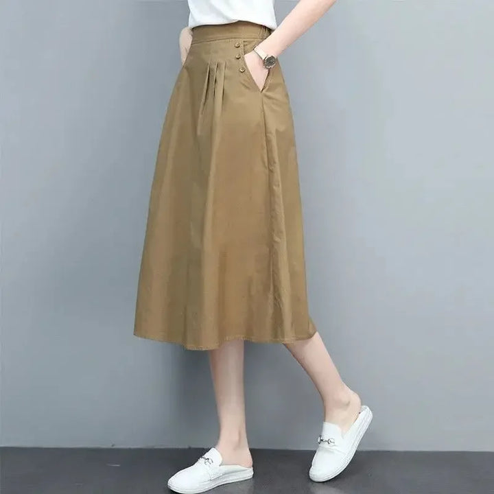 Female Skirts Korean Style A Line Women's Skirt Stylish Harajuku Premium Fashion Chic and Elegant Streetwear Modest Aesthetic V