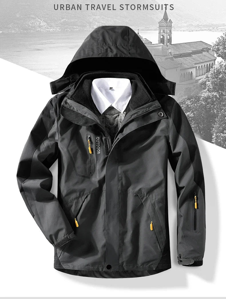 Men’s Winter Ski Jacket – Waterproof Windproof Snowboard & Trekking Coat