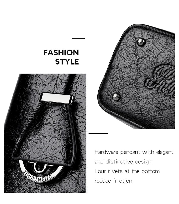 Women’s PU Leather Tote & Crossbody Handbag – Large Shoulder Bag