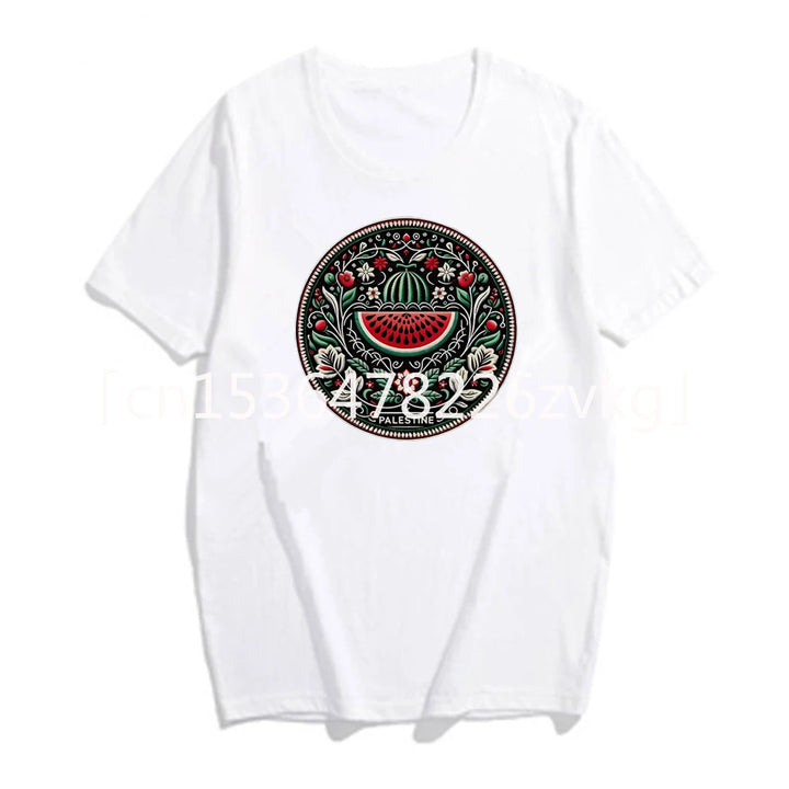 Watermelon Shirts Fruit Shirt Human Rights Tee Protest Tshirt Trendy Aesthetic Clothes Unisex Short Sleeves Top