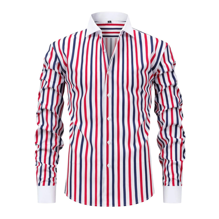 Summer Best-selling Men's Long-sleeve Button-down Shirt, No Ironing and Anti-Crease Properties Suitable for Daily Casual Wear