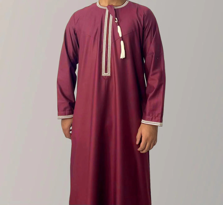 2026 Muslim Fashion Abaya for Men Long Sleeve O-neck Pullover Dress Robe Men Jubba Thobe Pakistan Kaftan Arabic Islamic Clothing