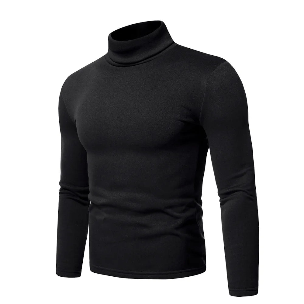 Men Turtleneck Sweater Design Long Sleeve Shirt top