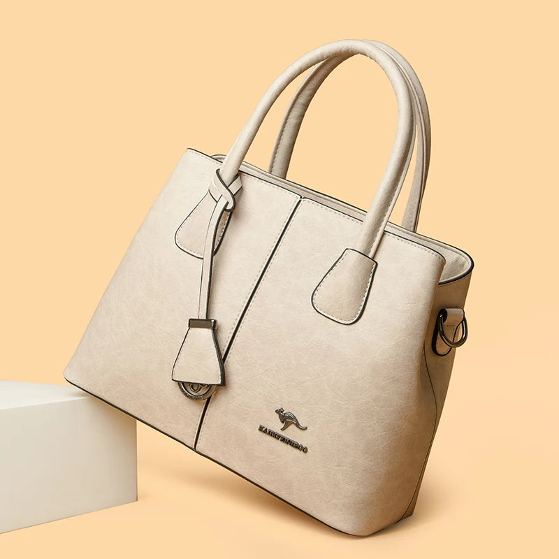 Women’s PU Leather Tote & Crossbody Handbag – Large Shoulder Bag