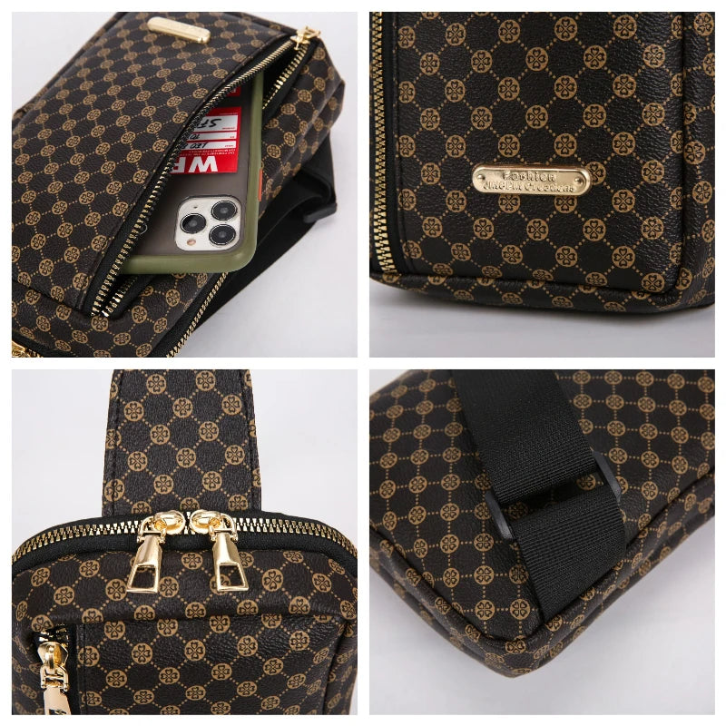 Umhängetasche und Schultertasche aus PU-Leder für Damen