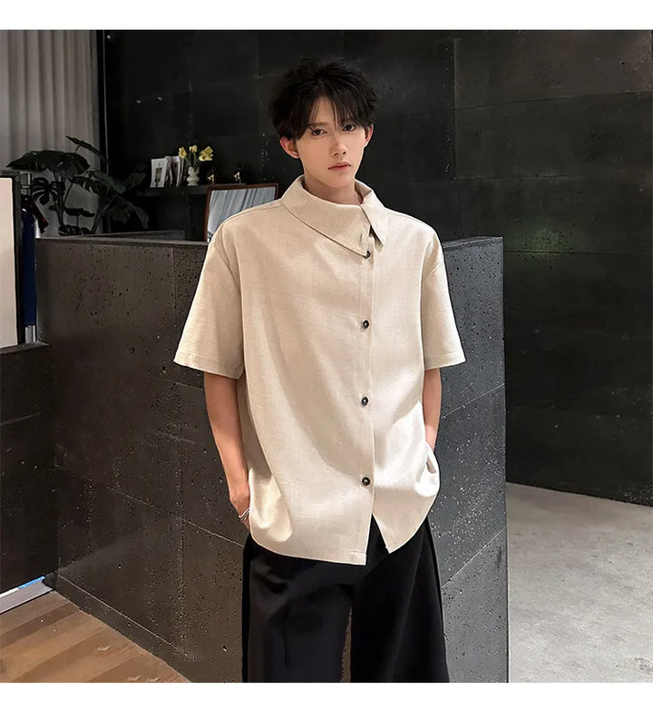 New short sleeve Shirts Men fashion Casual Shirts Personalized Design Lightweight Henley Beach Shirts Hawaiian Shirts Men