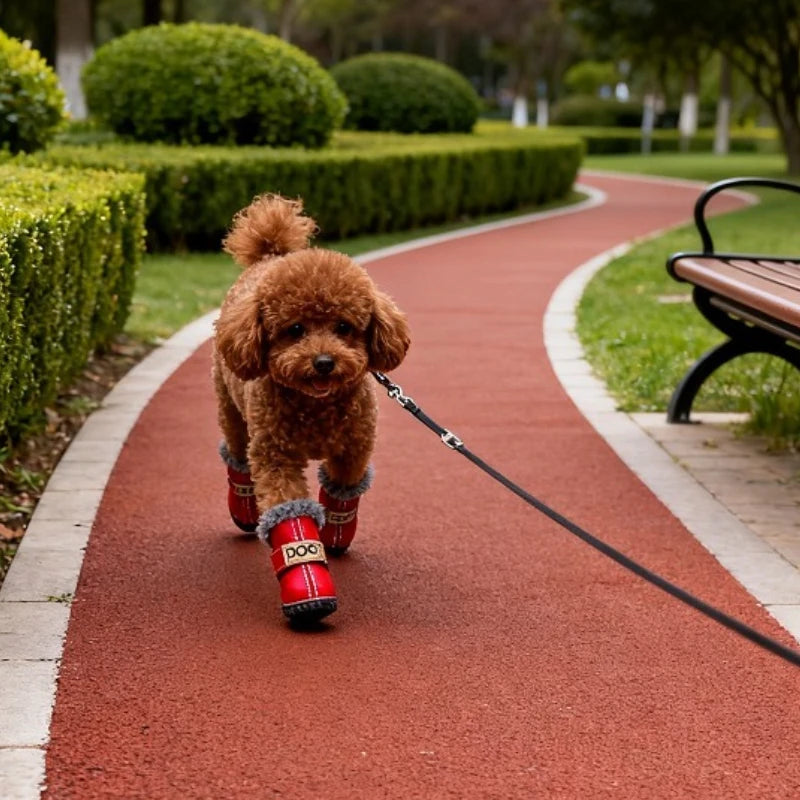 PawComfort™ Wasserdichte Hunde-Winterstiefel – 4 Stück