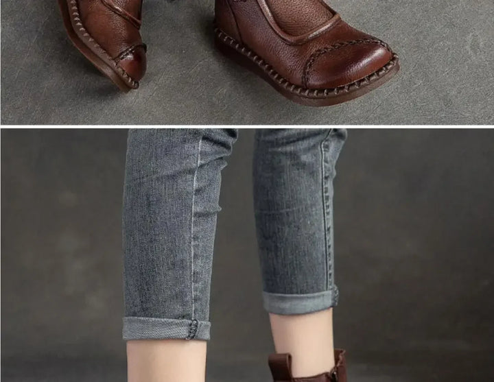 Shoes for Women  Cross-tied Ladies Boot Daily Boots Hot Sale Cotton Shoes Round Toe Comfortable Flat Shoes Women Ankle Boots