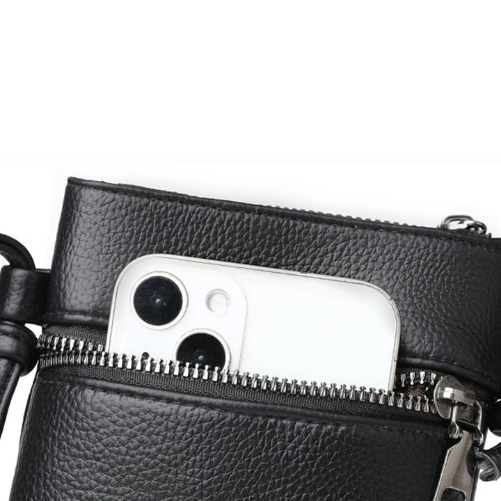 حقيبة كتف وحقيبة كروس نسائية من الجلد الصناعي - سعة كبيرة